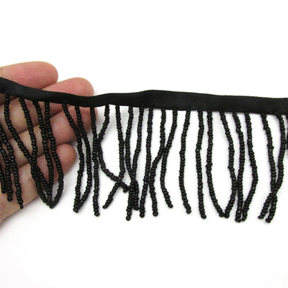 Seed Beaded Fringe - by the metre - 50mm - 7519