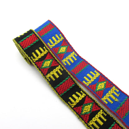 Brightly Coloured Aztec Braid 20mm x 1m - 9367