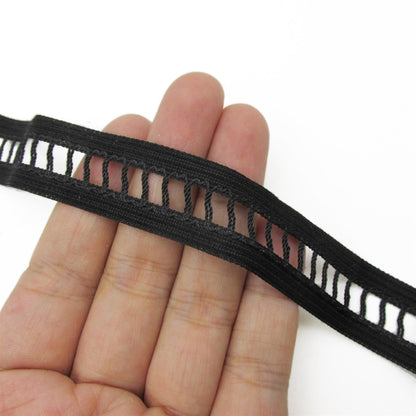 Ladder Braid - Black - 19mm - by the metre - 5429