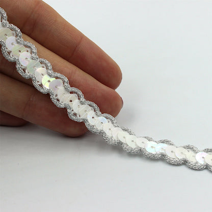 Sequin Braid With Decorative Edge 12mm 7774