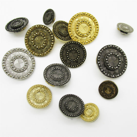 Geometric Sparkle ABS Button 4409
