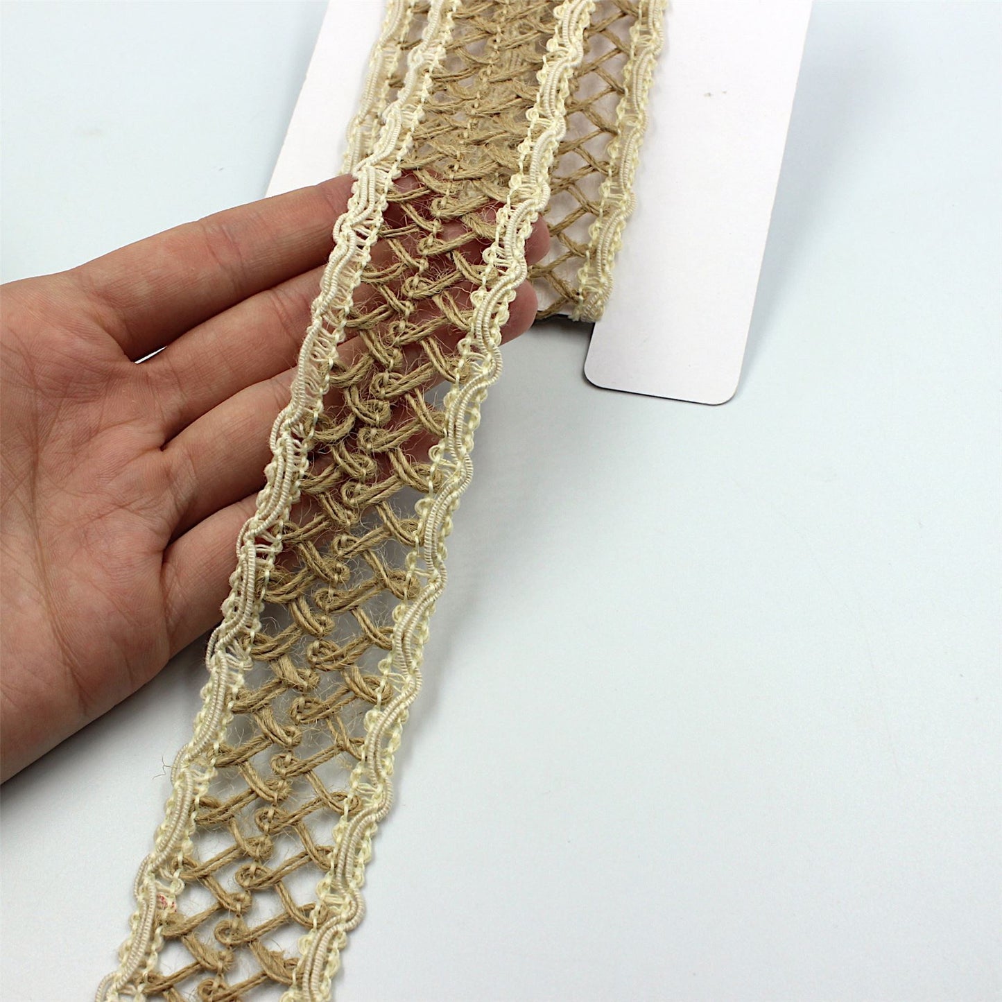 Open Design 2-Tone Jute Braid NATURAL 35mm 8366