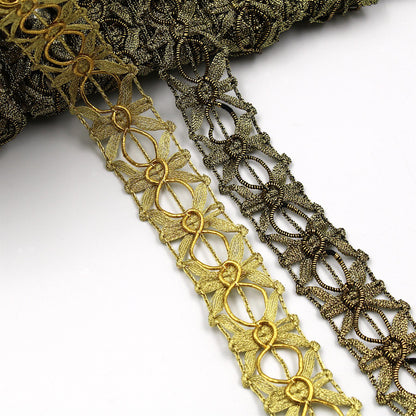 Metallic Openwork Braid - 30mm - by the metre - 8213