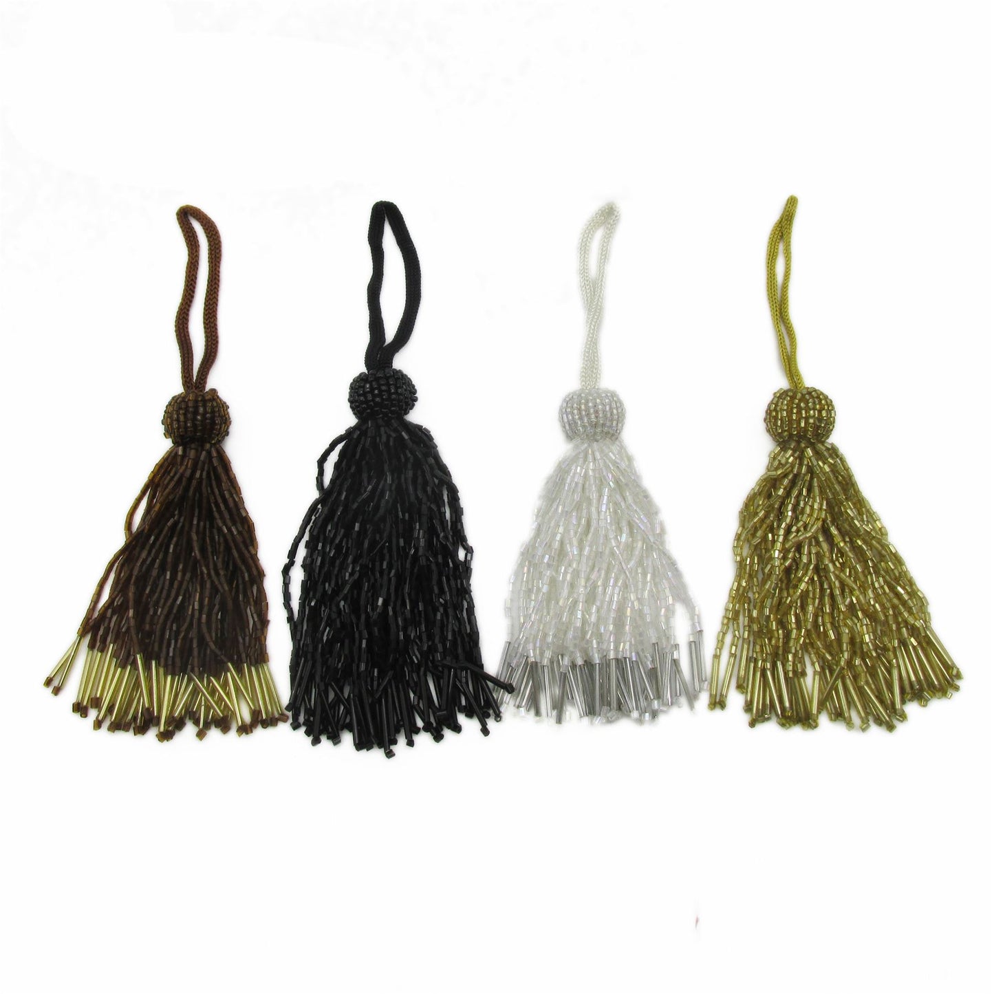 Bugle Bead Tassel 9cm 9933