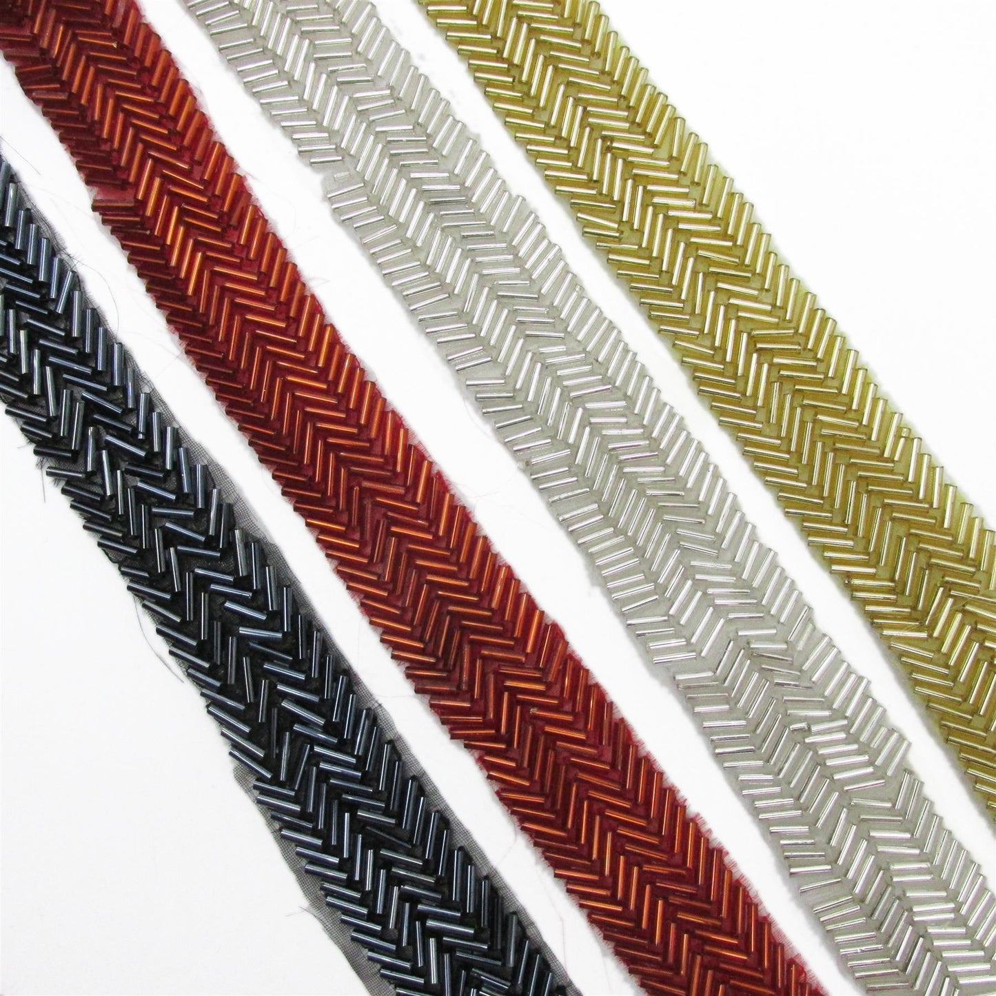 Zigzag Patterned Bugle Braid - 20mm - by the metre - 7913