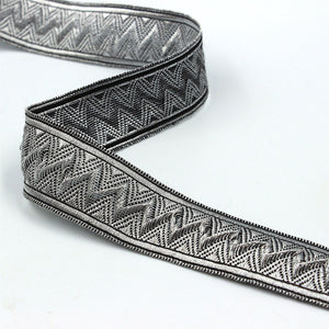 Braid With Zig Zag Pattern Braid Metallic 8343