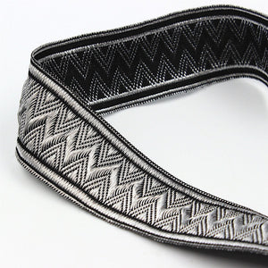Braid With Zig Zag Pattern Braid Metallic 8343