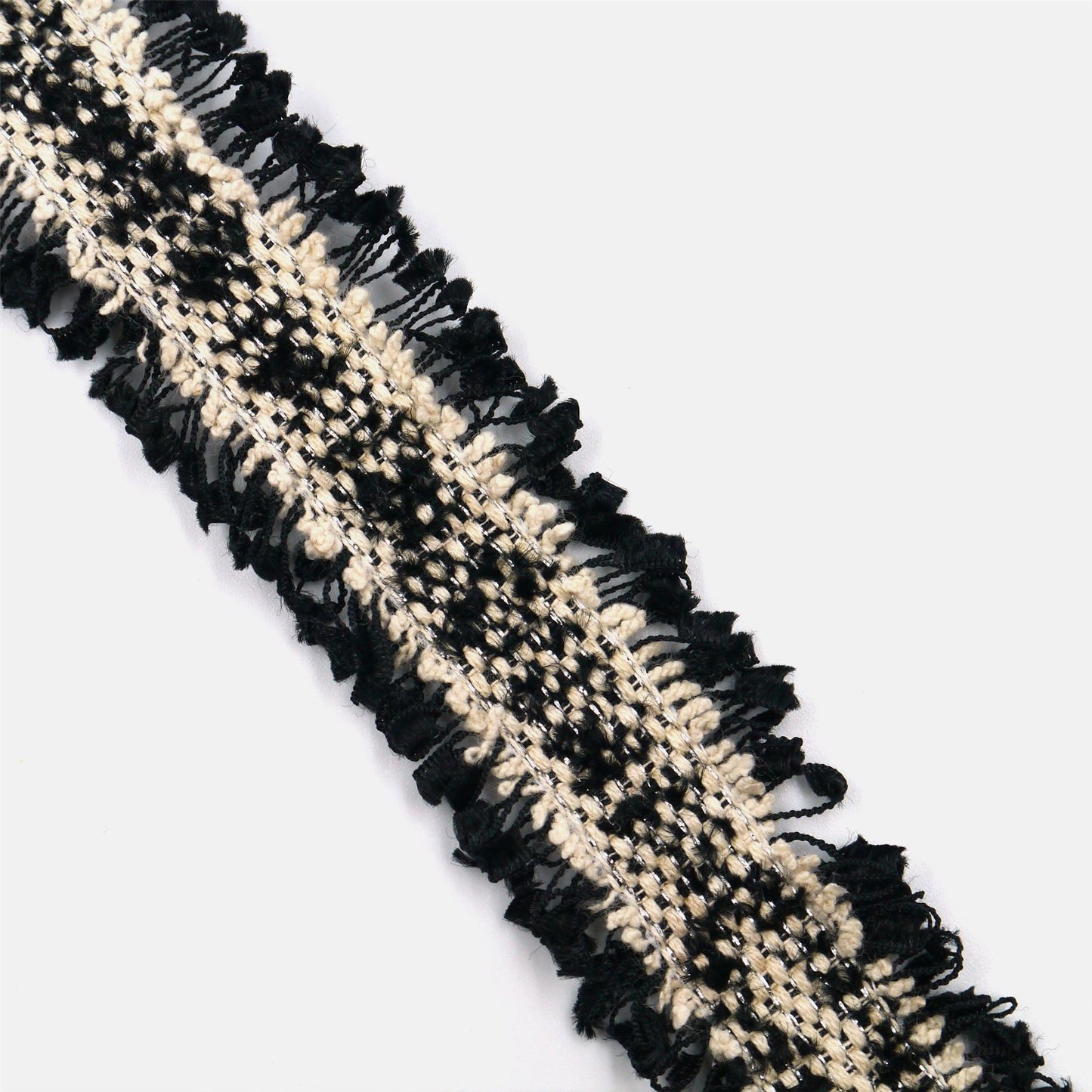 Frayed Braid With Metallic Threads 30mm 6381