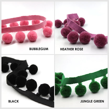 Pom-Pom Fringe Braid 45mm x1m - 5521