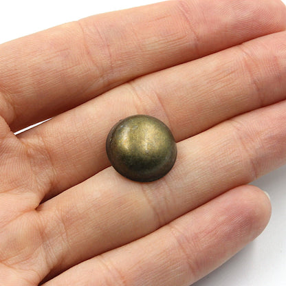 Metal Plain Dome Button 7626