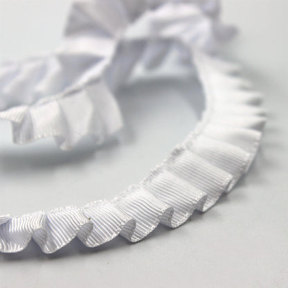 Side-Pleated Taffeta Ribbon - 16mm - by the metre - 7110