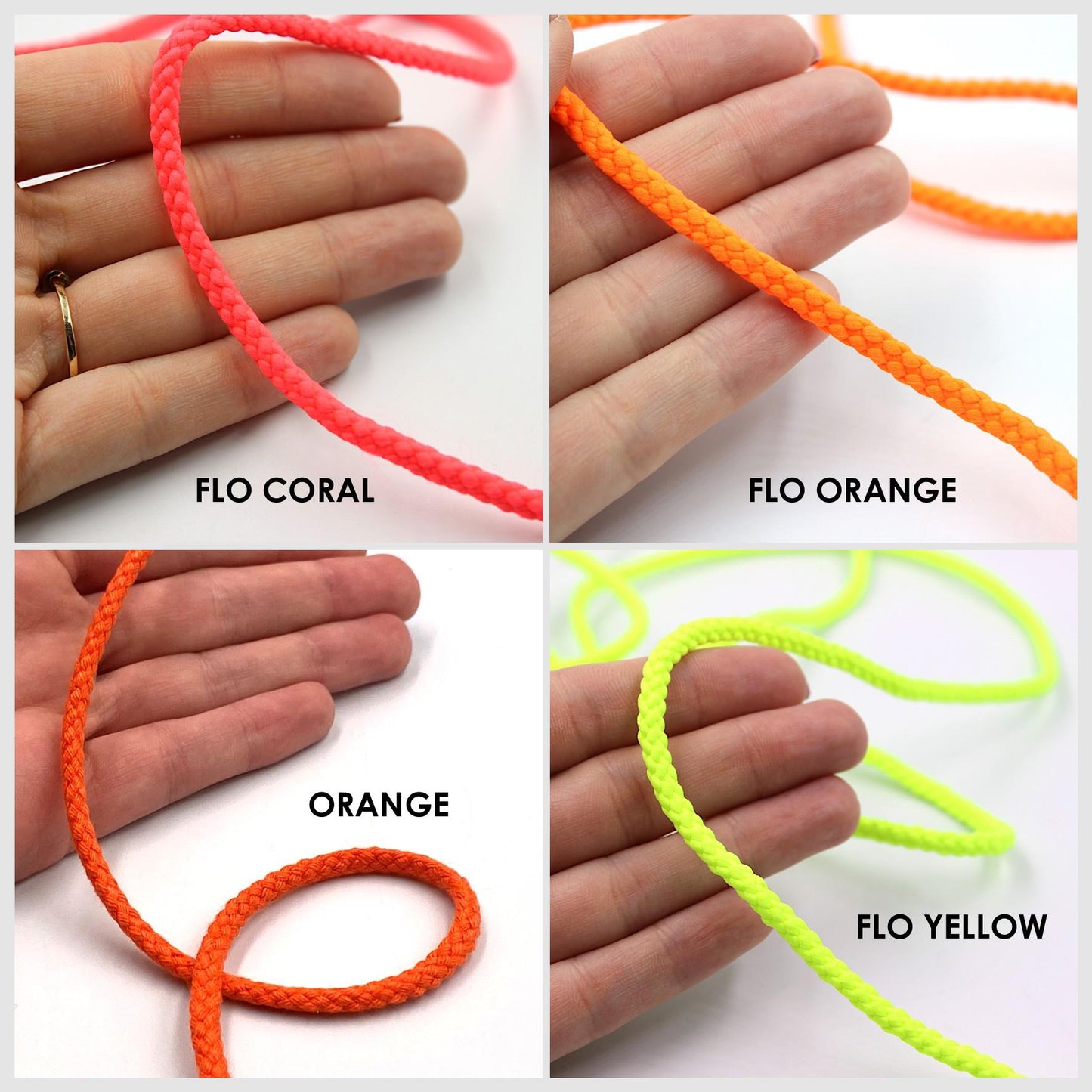 Round Plaited Cord 4mm x5m - 9868