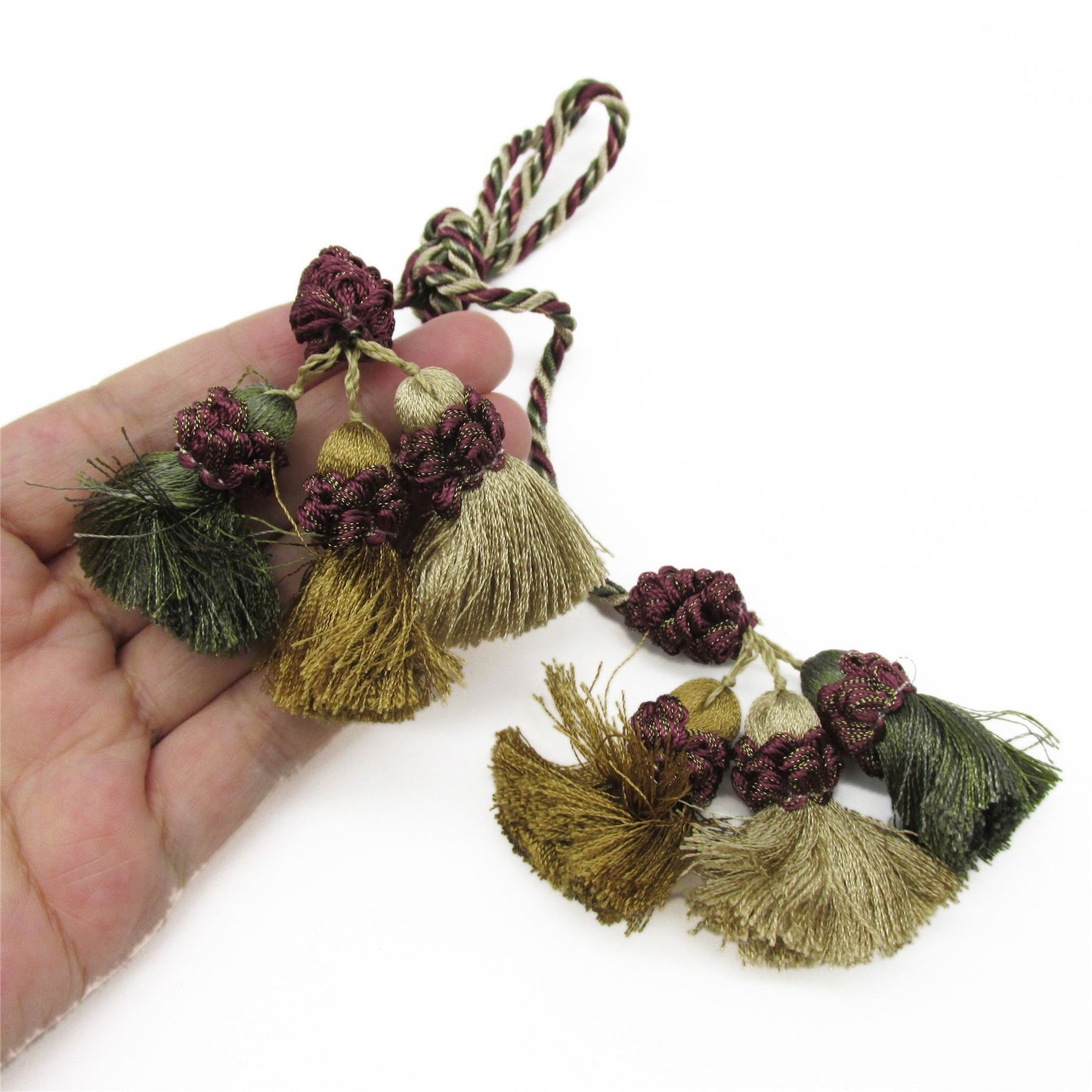 Cord with Triple Tassel at Each End - 72cm - 9679
