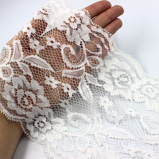Wide Floral Lace - 16cm - by the metre - 9849