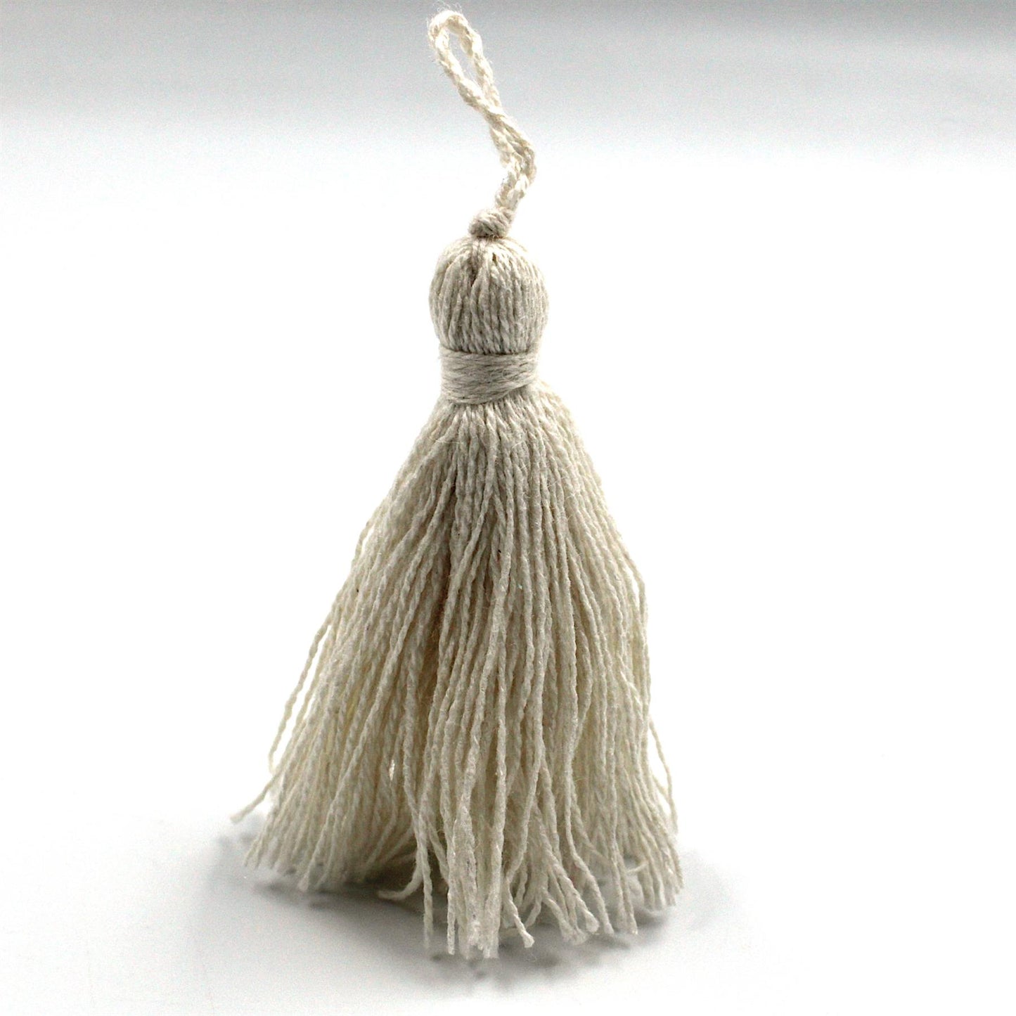 Cotton Tassel - Natural - 7cm - 5577