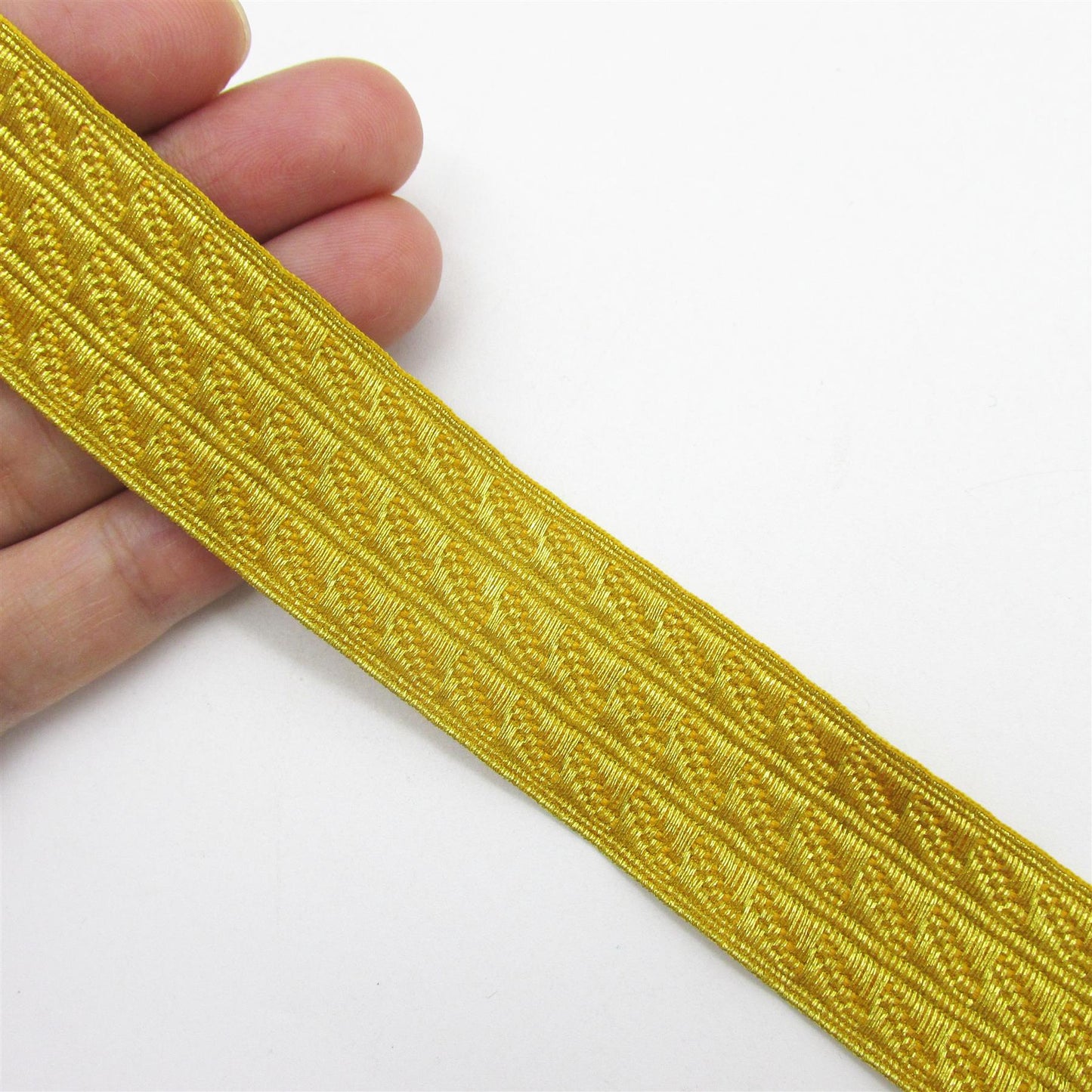 Metallic Braid With Embossed Row Design 7548
