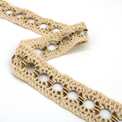 Ring Lace Crochet Braid - 30mm - by the metre - 7206