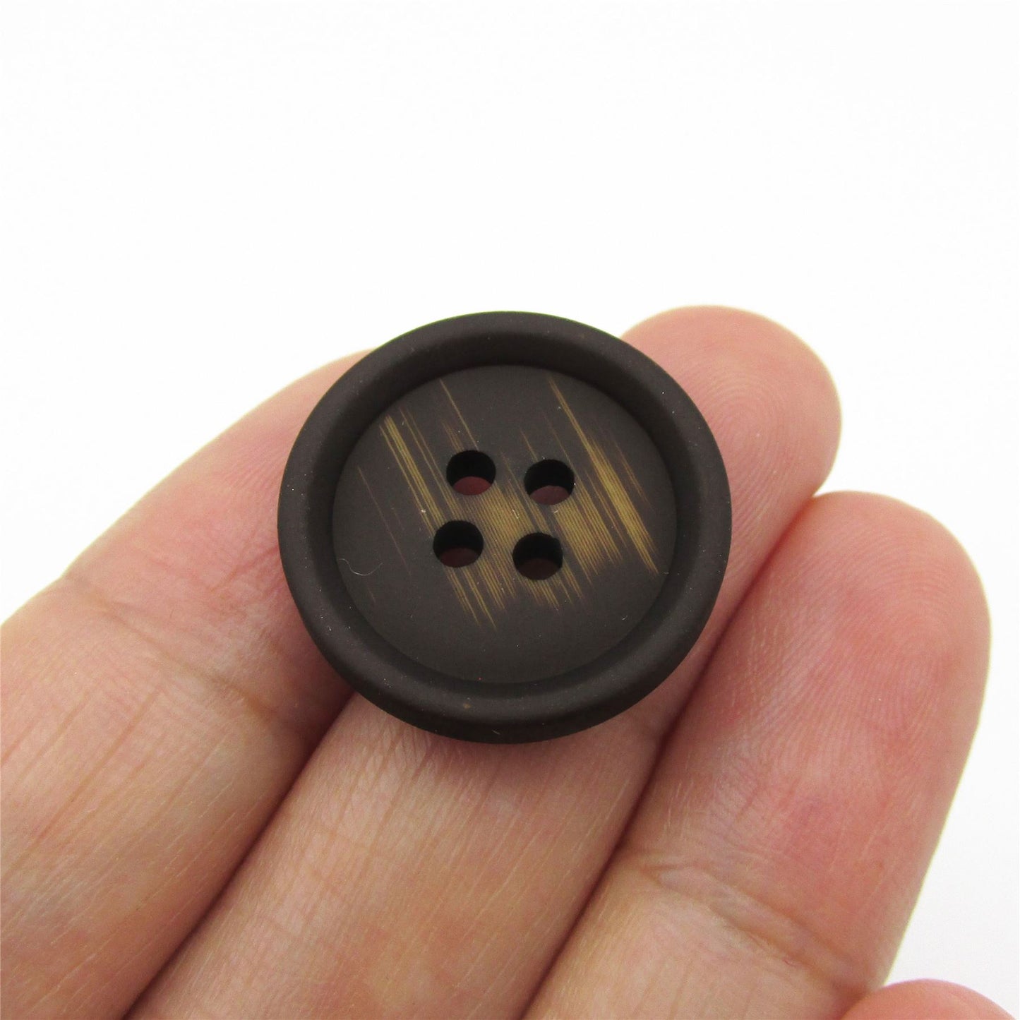 Faux Horn Four Hole Button - 6113