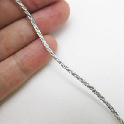 Narrow Metallic Twisted Cord - by the metre - 7577