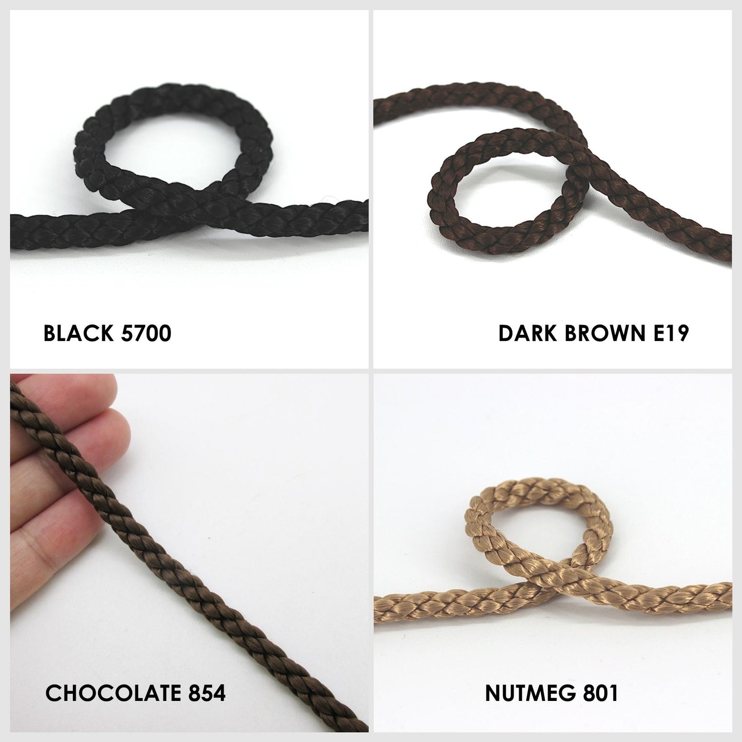 Braided Look Viscose Cord x 5 metres - 7410