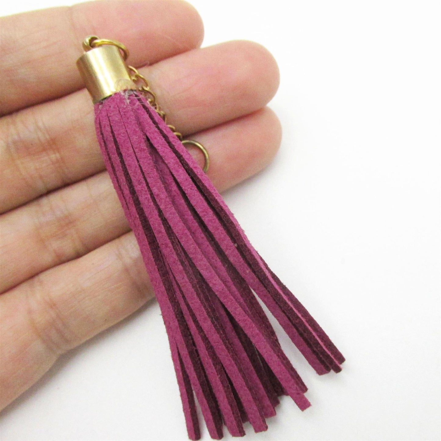 Suedette Tassel With Chain 9935