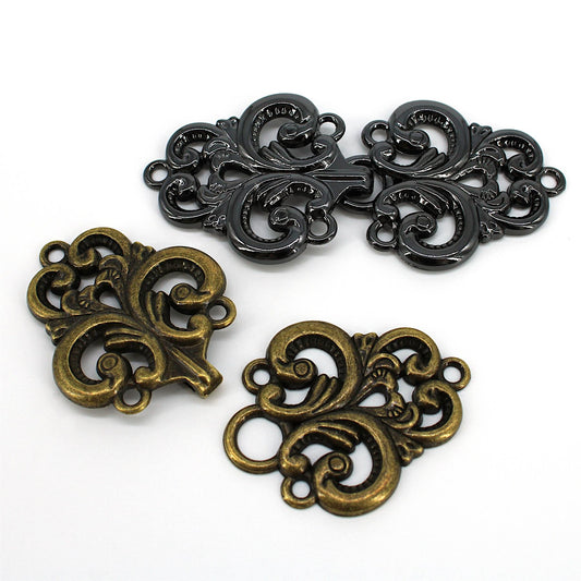 Ornate Baroque Metal Clasp - 68mm - 5607