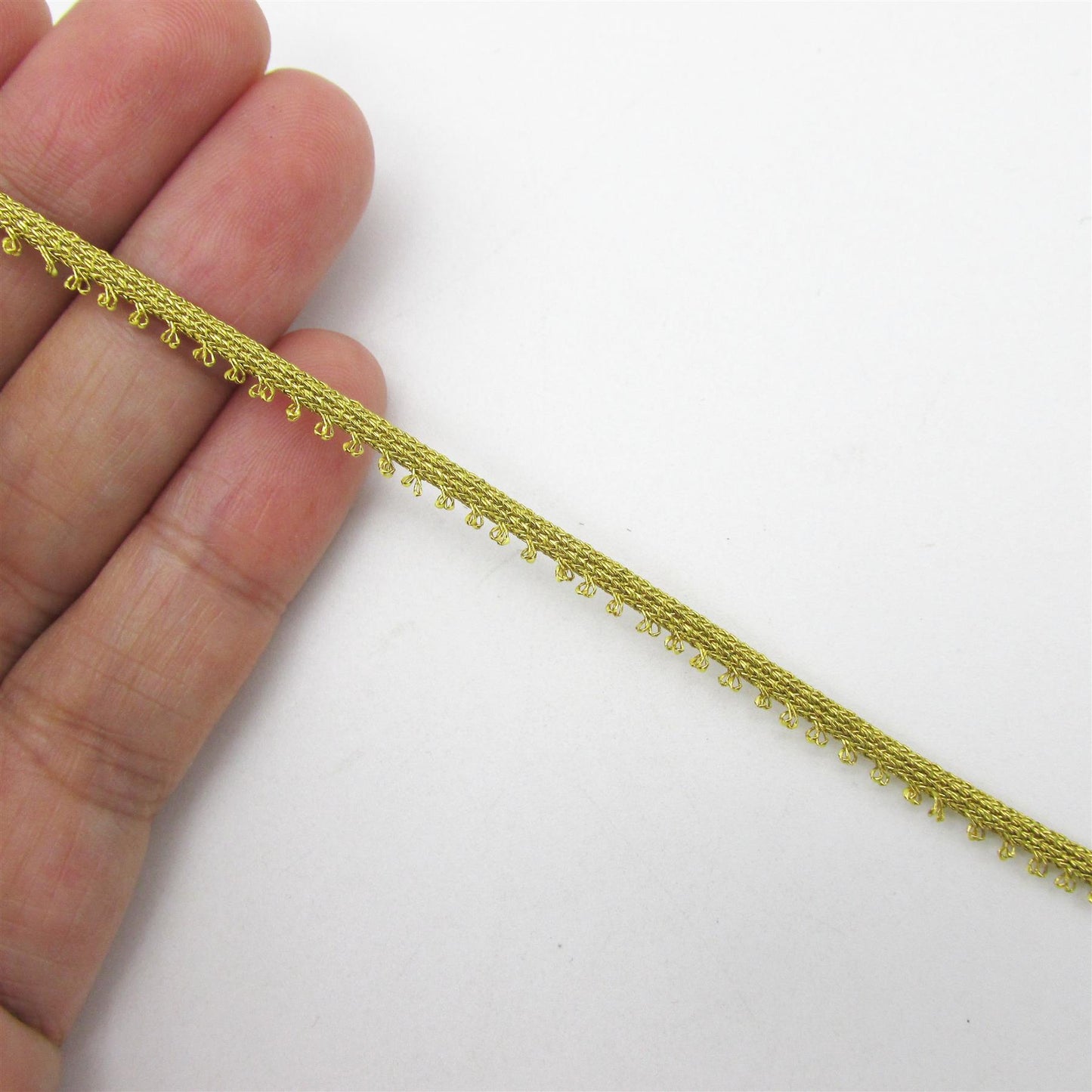 Tiny Metallic Braid With Single Picot Edging 3mm 7575