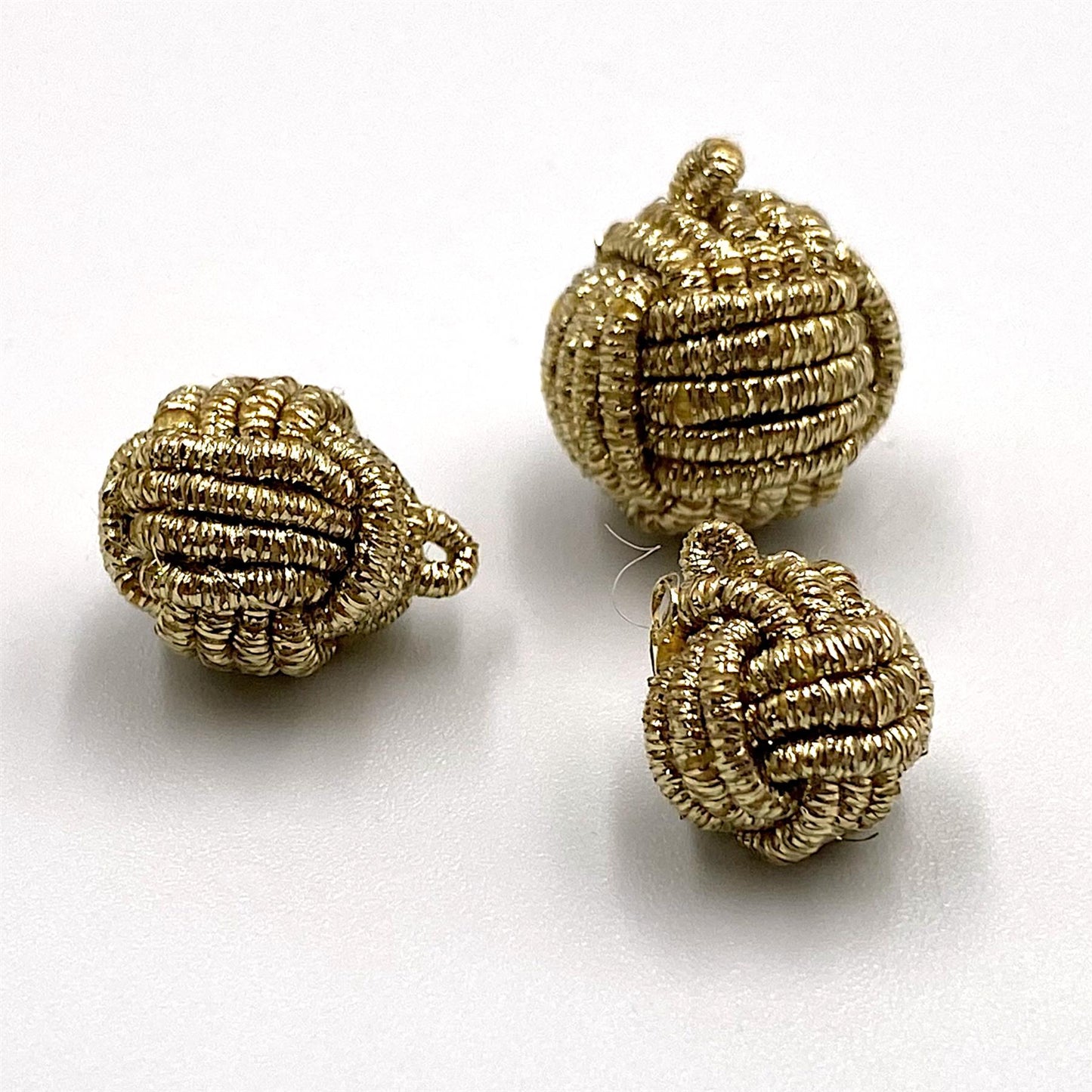 Lurex Chinese Knot Button - 7434