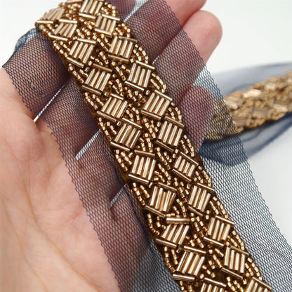 Metallic Beaded Trim 9747