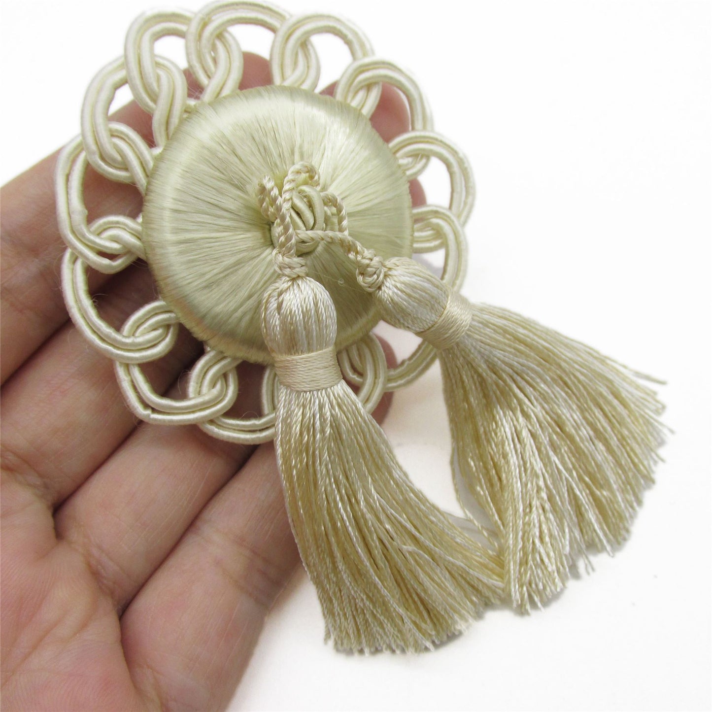 Double Key Tassel with Circular Head - 10cm - 9120