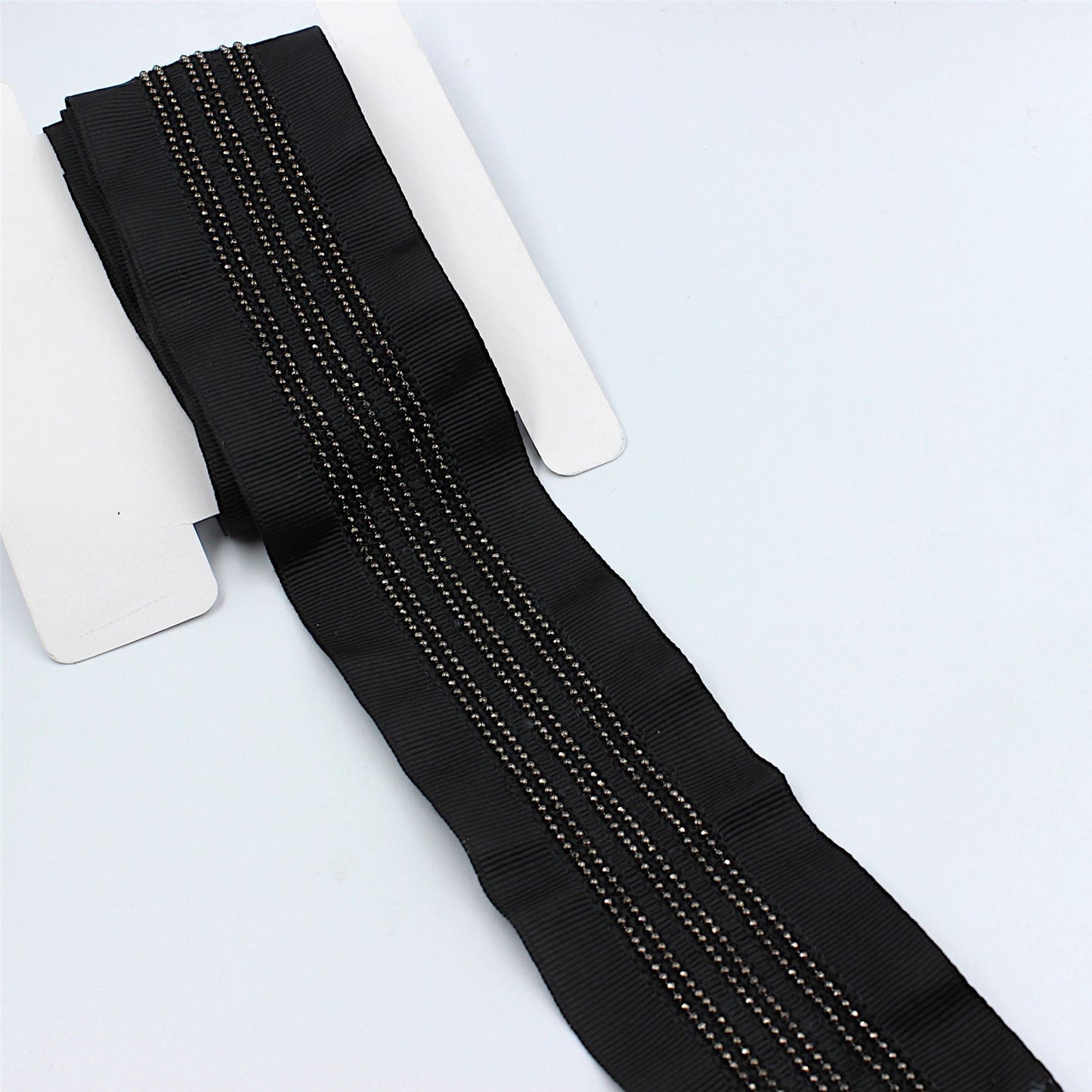 Grosgrain Braid With Ball Chain Detail 50mm 3291