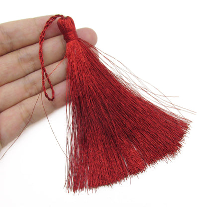 Bound Over Metallic Fringe Tassel 10.5cm 9491