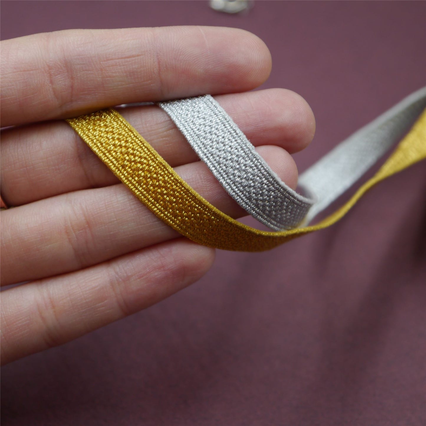 Stripe Metallic Braid - by the metre - 9767