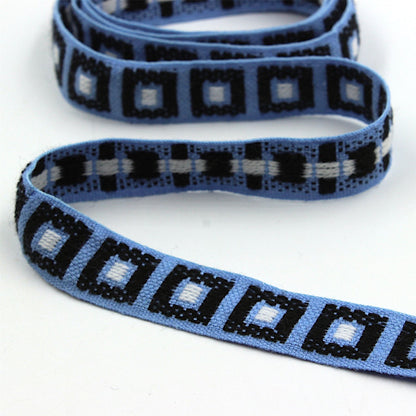 Vintage Cotton Braid With Square Design 18mm 2589