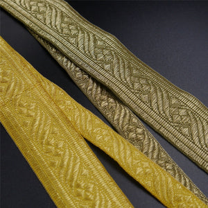 Ornate Metallic Braid With Embossed-Effect Design 7459
