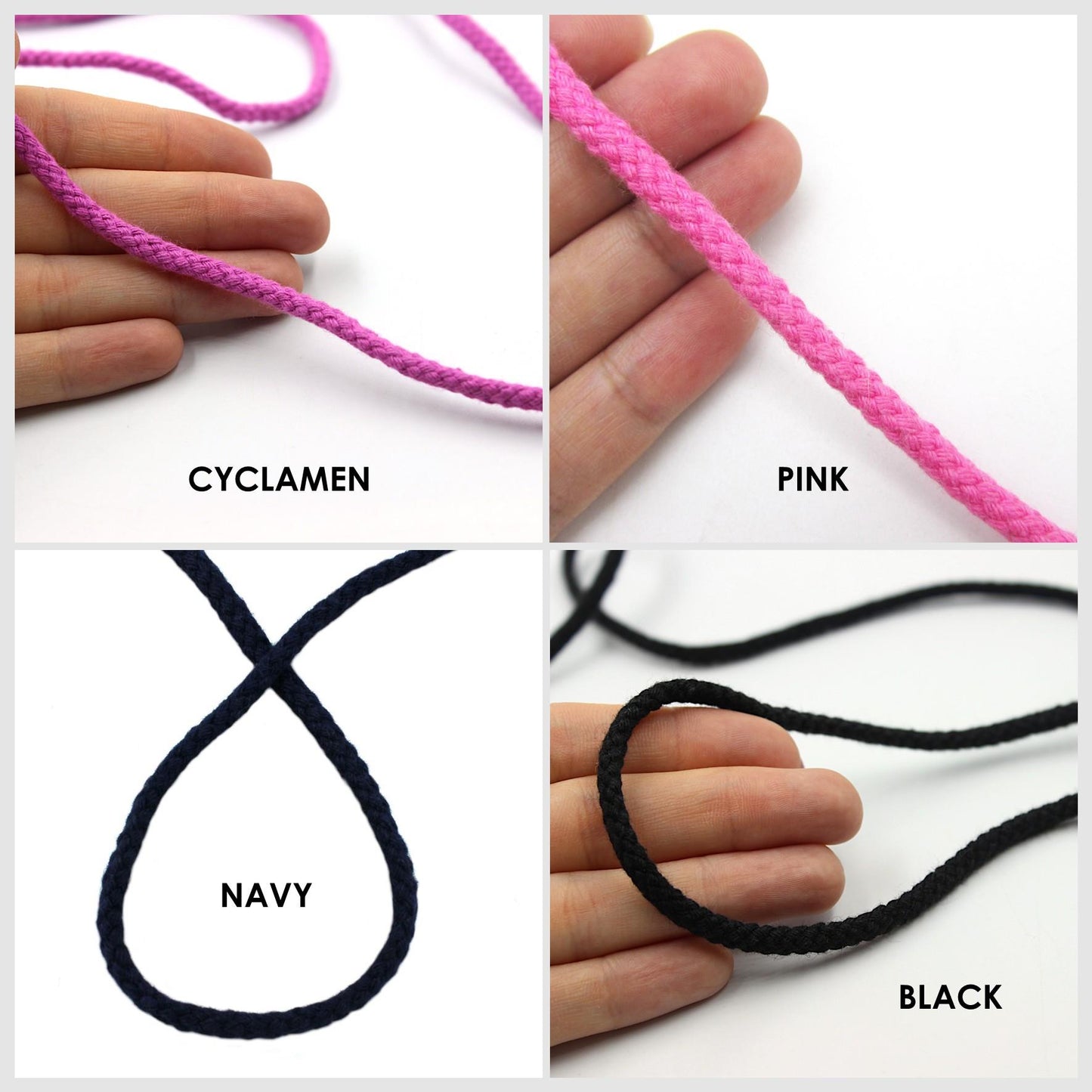 Round Plaited Cord 4mm x5m - 9868