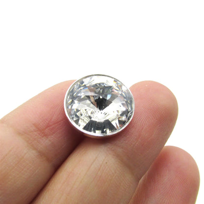 Round Crystal Button - 4351