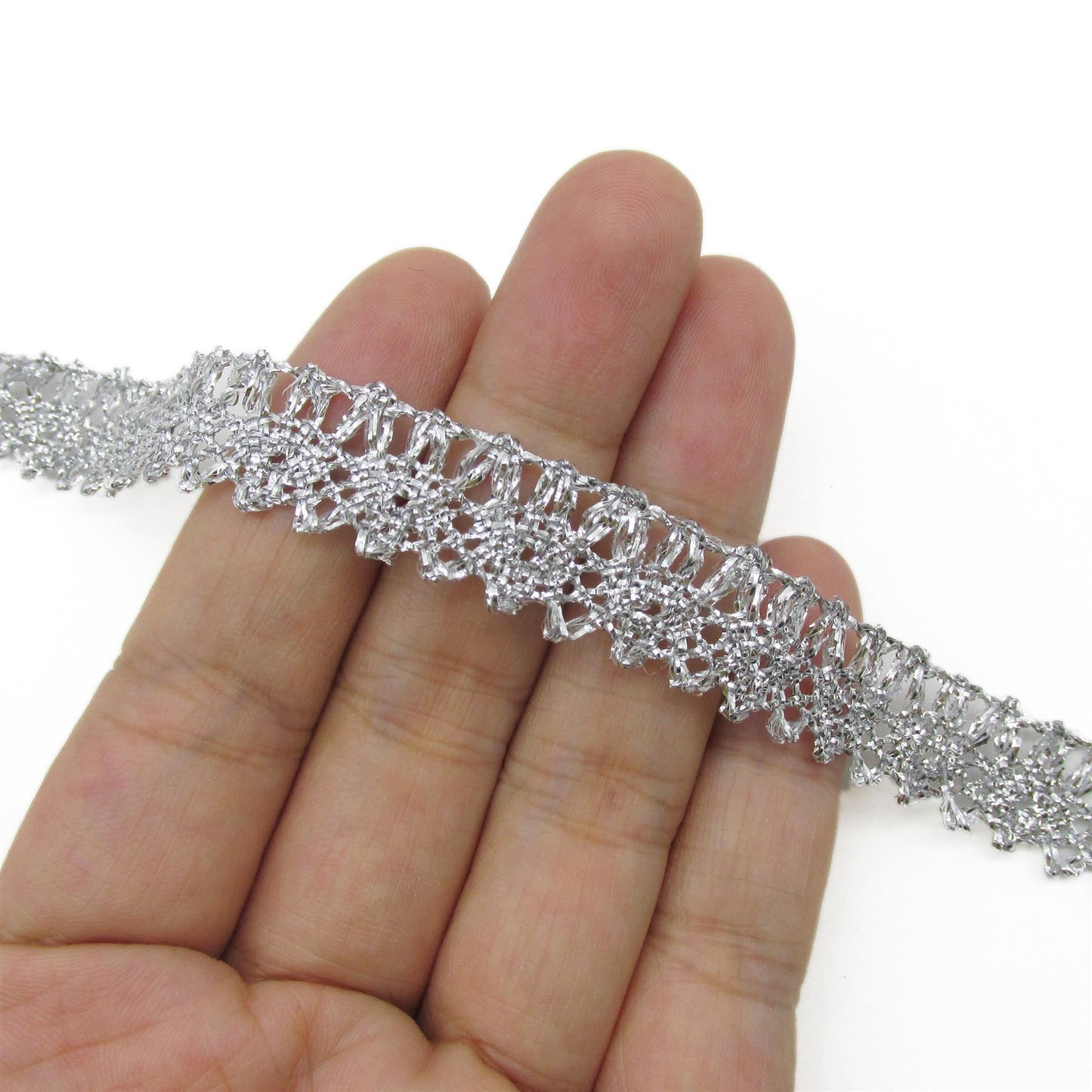 Small Lurex Lace - 10mm - by the metre - 6581