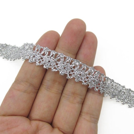 Small Lurex Lace - 10mm - by the metre - 6581