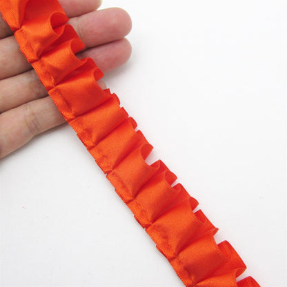 Box Pleated Double Satin Ribbon - 25mm - by the metre - 7232