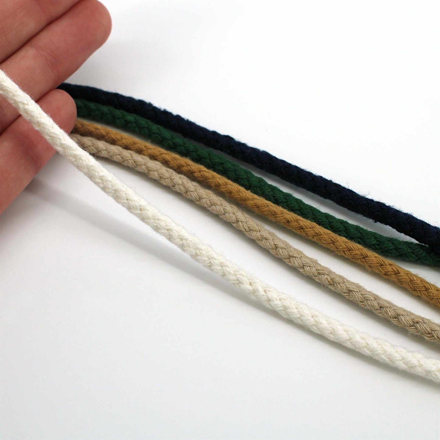 Cotton Braided Drawstring Cord - 4.5mm x 5 metres - 9503