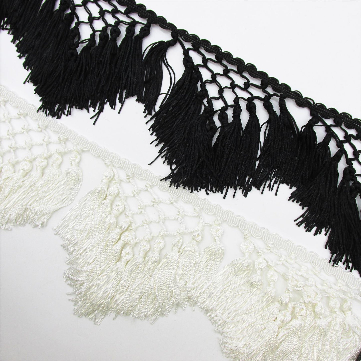 Trellis Tassel Fringe - 12cm - by the metre - 7473