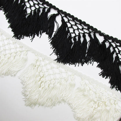 Trellis Tassel Fringe - 12cm - by the metre - 7473