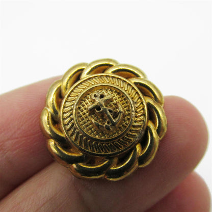 Rope And Anchor Metal Button 4449