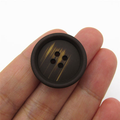 Faux Horn Four Hole Button - 6113