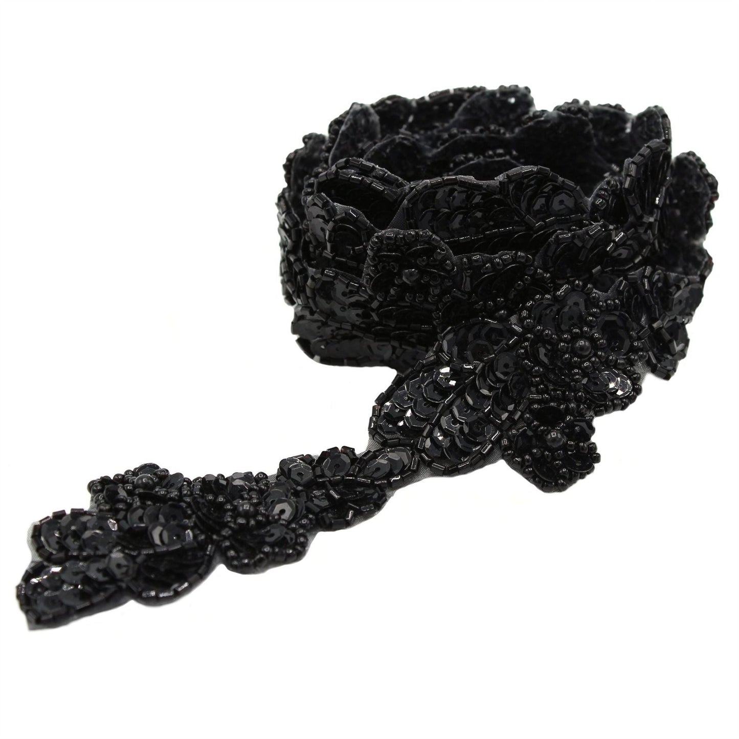 Sequin Flower Braid Trim 38mm 8808