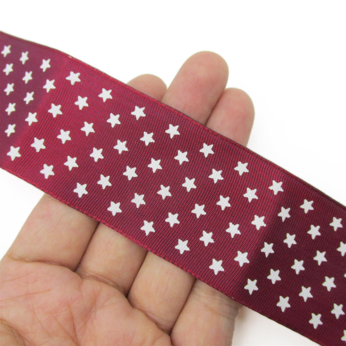 Ribbon with Small Star Pattern - by the metre - 6045