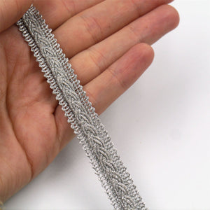 Metallic Gimp Braid With Plait 13mm 6342