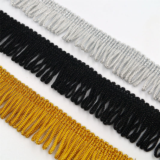 Lurex Looped Fringe 25mm 9355