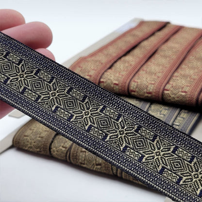 Nordic Snowflake Patterned Braid 32mm 5495